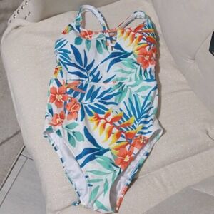 Women's Slimming Control Tropical Print - Small